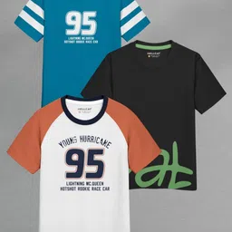 HELLCAT Boys 3 Printed Applique T-shirt-picture-42