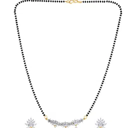 Anouk American Diamond Stone Studded & Beaded Mangalsutra image 4