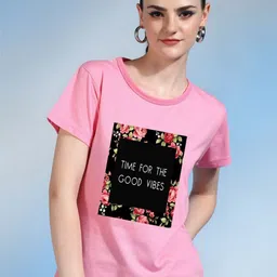 Moda Rapido Women Printed Bio Finish T-shirt-picture-36