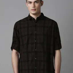 Louis Philippe Jeans Men Slim Fit Checked Casual Shirt-picture-25