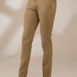 ColorPlus Men Solid Slim Fit Formal Trousers image 2