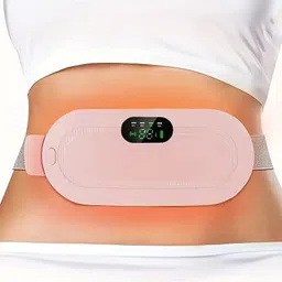 GJSHOP Belly Warmer Heating Pad with 3 Heat & 4 Heat Levels 4 Vibration Modes Portable Cordless Heating Pad for Menstrual Cramps Relief, for Stomach, 3-Speed Massager-picture-15