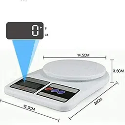 royal enterprise Portable Electronic Digital Weight Machine Kitchen scale 1 Kg WITH BACK LIGHT Weighing Scale image 2