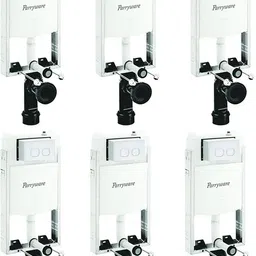 parryware Half Frame Concealed Cistern with Flush Plate set of 6 pic 085 Dual Flush Tank-picture-13