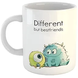 Mr UVD White & Blue Graphic Printed Ceramic Matte Mug 350 ml-picture-19