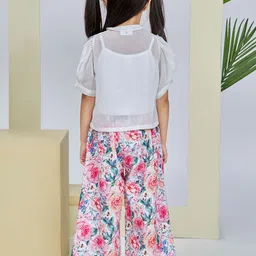 Peppermint Girls Printed Top With Trousers image 3