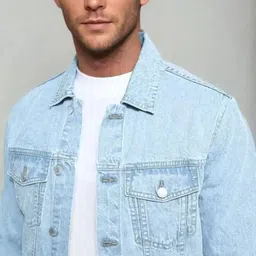 LINARIA Spread Collar Lightweight Denim Jacket image 3