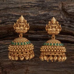 Kushal's Fashion Jewellery Dome Shaped Jhumkas Earrings image 1