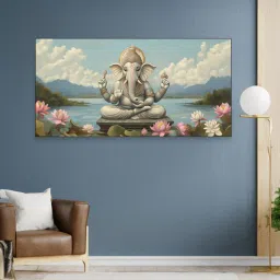 nestroots Canvas Framed Divine Ganesha Prosperity and Wisdom Wall Painting-picture-16