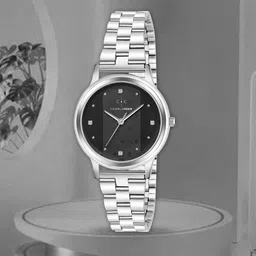 CHARLIEKEEN Women Brass Patterned Wrap Around Straps Analogue Watch CC-LR016-BLK-CH-picture-13