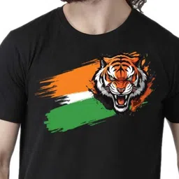 BRATMA Unisex Printed Applique T-shirt image 2