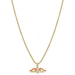 SHANKHRAJ MALL Gold-Plated Geometric Pendants with Chains image 3