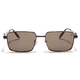 Eyejack Unisex Brown Lens & Brown Rectangle Sunglasses with image 5