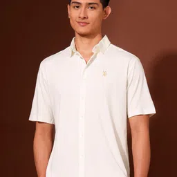 U.S. Polo Assn. Men Solid Tailored Fit Casual Shirt-picture-34