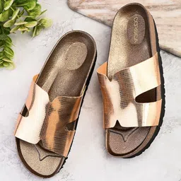 CORSICA Women Textured Open Toe Flats image 2