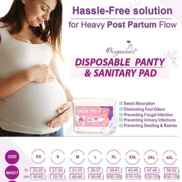 Pregawear 5-Pcs Disposable Panty & 5-Pcs Sanitary Padded Disposal Briefs image 4