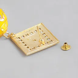 Anouk Gold Plated Beaded Enamelled Dome Shaped Jhumkas Earrings image 5