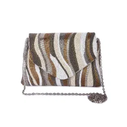 The Purple Sack Ferozzaa Clutch with Detachable Chain image 1