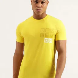 United Colors of Benetton Men Typography Printed Pure Cotton Pockets T-shirt-picture-52
