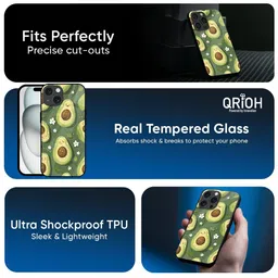 QRIOH Quirky Printed iPhone 15 Pro Back Case Mobile Accessories image 2