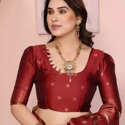 Shriyangan Woven Design Zari Pure Silk Kanjeevaram Saree image 2