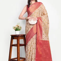 jayant creation Cream Art Silk Barasi Sarees-picture-20