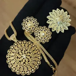 niva fashion Women Brass Gold-Plated Jewellery Set-picture-41