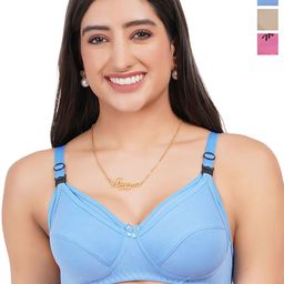 Liigne Women Pack Of 3 Solid Full Coverage Non-Wired Bra-picture-46