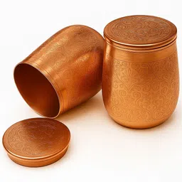 slasho (Pack of 2) Set of 2 copper glass Glass Set Water/Juice Glass-picture-30