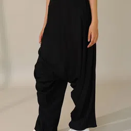 n-gal Solid Rayon Women Harem Pants image 3