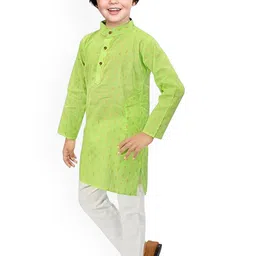 Taimoor Garments Boys Printed Regular Kurta with Trousers image 2