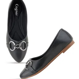 Cogner Women Mules with Buckles Flats image 4