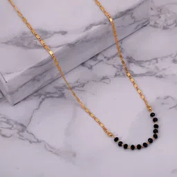 Boghra Sales Set Of 2 Gold-Plated Alloy American Diamond Necklace image 3