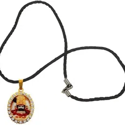 m a enterprises khatu shyam ji jai shree shyam ji locket pendant Silver Stainless Steel Pendant Set image 4