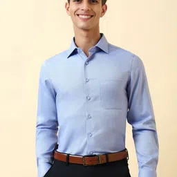 Allen Solly Sport Spread Collar Slim Fit Formal Pure Cotton Shirt-image-3