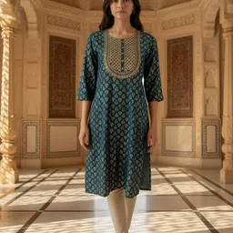 Rangita Women Ethnic Motifs Embroidered Kurta-image-13