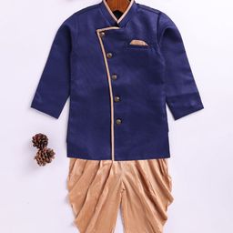 JBN Creation Mandain Collar Boy Sherwani-picture-15