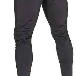 avolt Men Solid Black Track Pants image 2