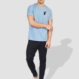 Greylongg Men Printed Applique T-shirt image 5