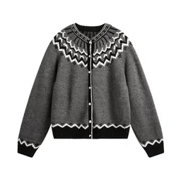 StyleCast x Revolte Men Fair Isle Printed Cardigan image 3