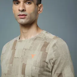 Technosport Men Anti Static Abstract Printed Round Neck Slim Fit T-shirt image 4