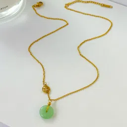MYKI Gold-Plated Circular Pendants with Chains-picture-37