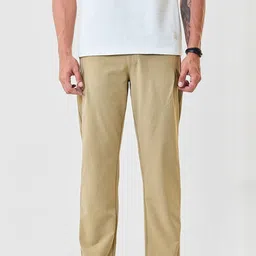 Snitch Men Textured Relaxed Fit Regular Trousers-picture-11