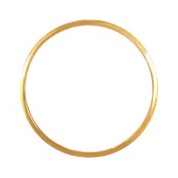 BHIMA 22K BIS Hallmark 916 Purity Yellow Gold Matte Plain Ring image 4