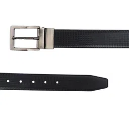 Roadster Men Textured Leather Reversible Belt image 5
