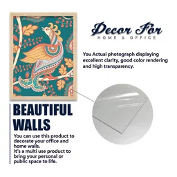 ArtVibes Yellow & White 4 Pieces Printed Wooden Paintings Wall Art image 5