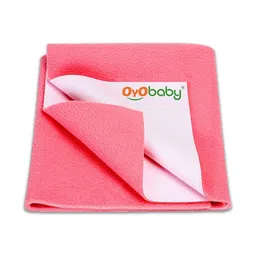 OyO Baby Pink Cotton Water Resistant Mattress Protector-picture-41