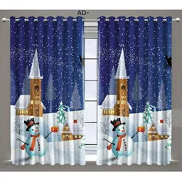 UrbanArts Multicoloured Set of 2 Room Darkening Door Curtain-picture-35