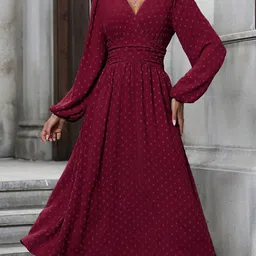 Outzidr Fit & Flare Midi Dress-picture-38