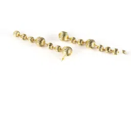 StyleCast Gold-Plated Spherical Drop Earrings image 2